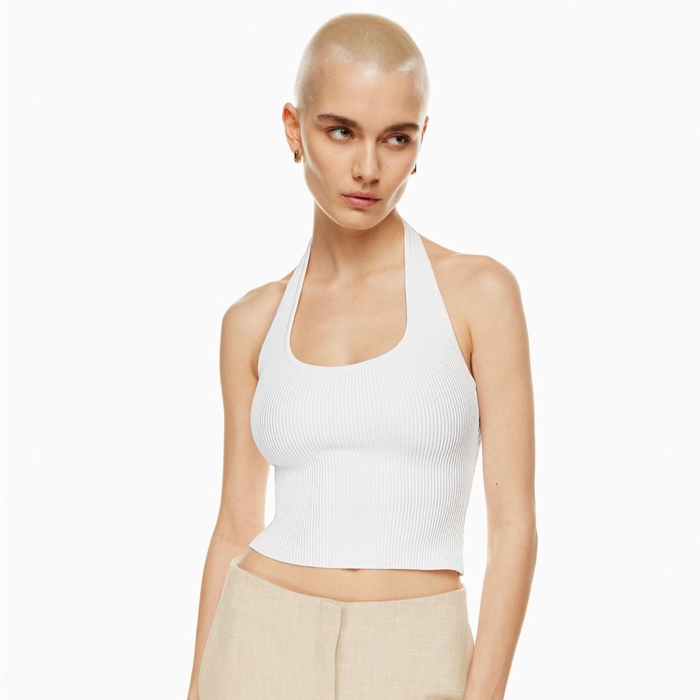 NWT Aritzia Sculpt Knit Backless Halter Top